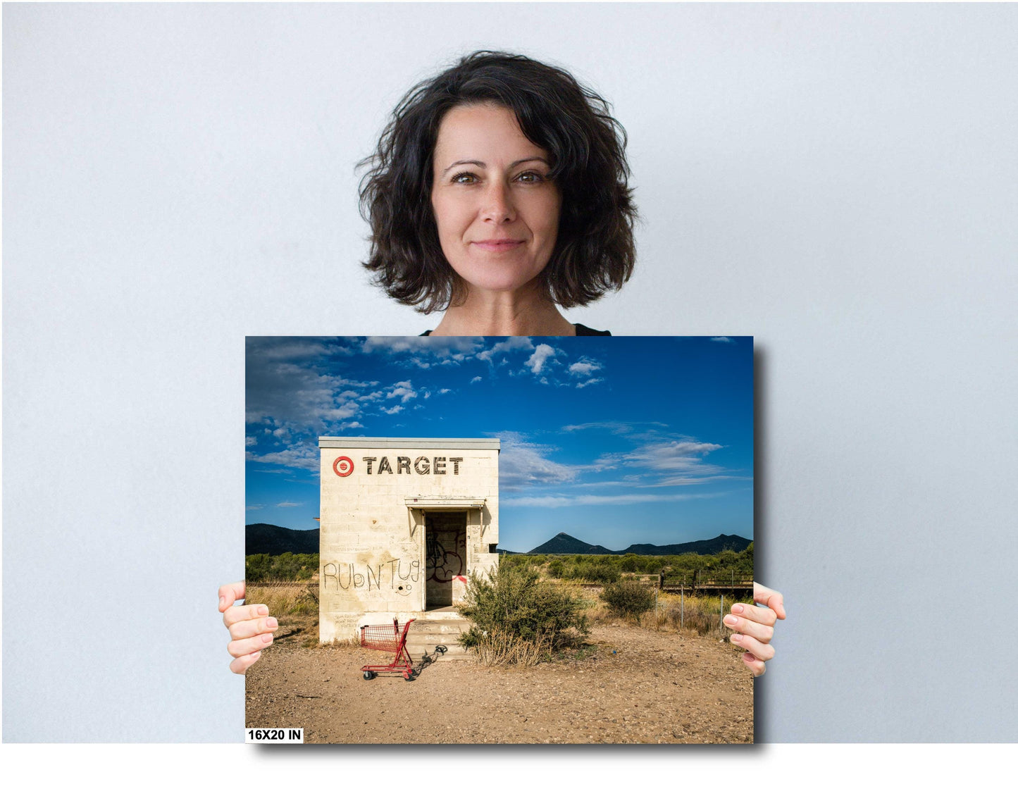 Quirky West Texas Roadside Art Print: Target Store Installation Photography, Marfa Fashion Store Parody Decor, Unique Wall Art