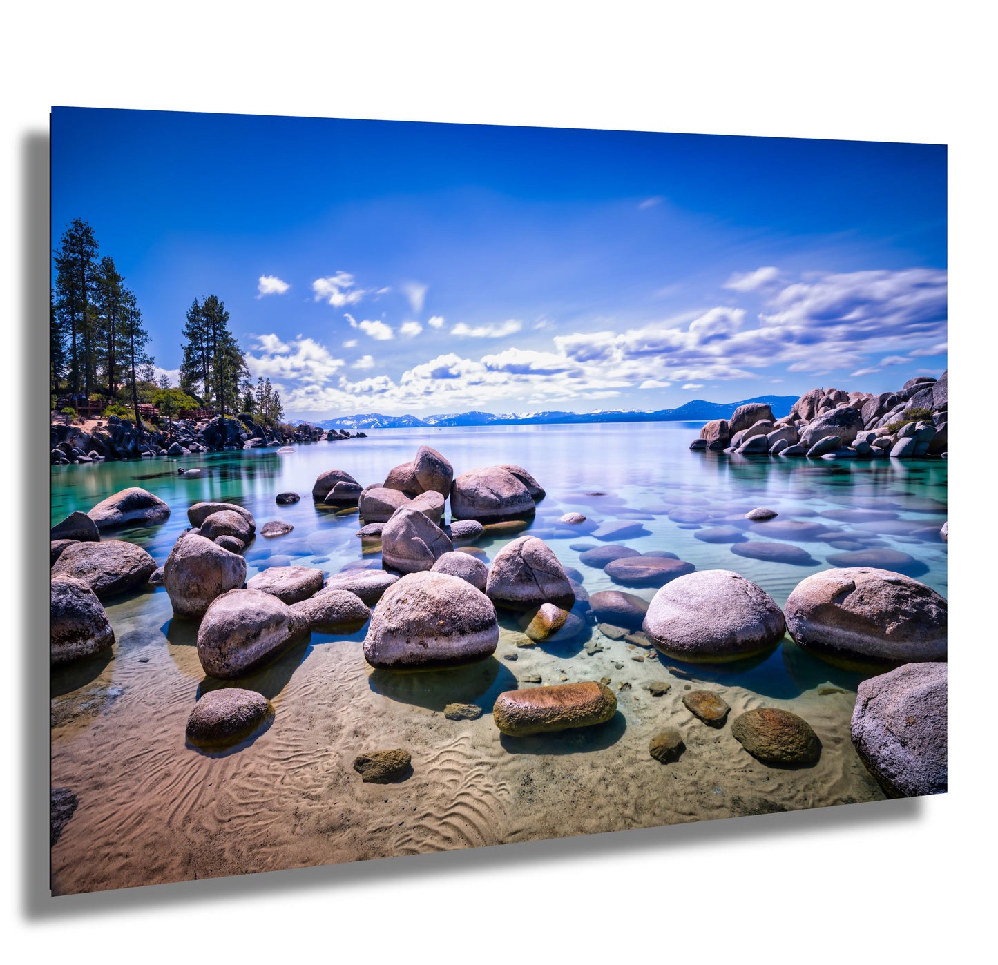 Lake Tahoe Print - Real Photo of Rocks at Sand Harbor State Park Wall Art on Canvas, Acrylic, Metal & Photo Paper - Nevada Photography Decor