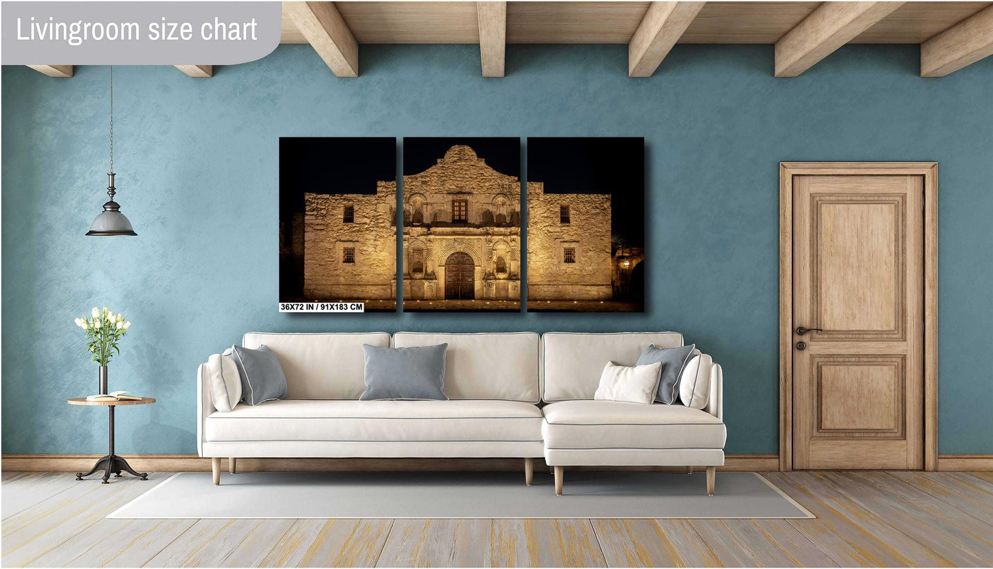 San Antonio Art - Alamo Fine Art Print | Texas History Wall Decor on Premium Photo Paper, Ready to Hang Canvas, Acrylic & Metal Options