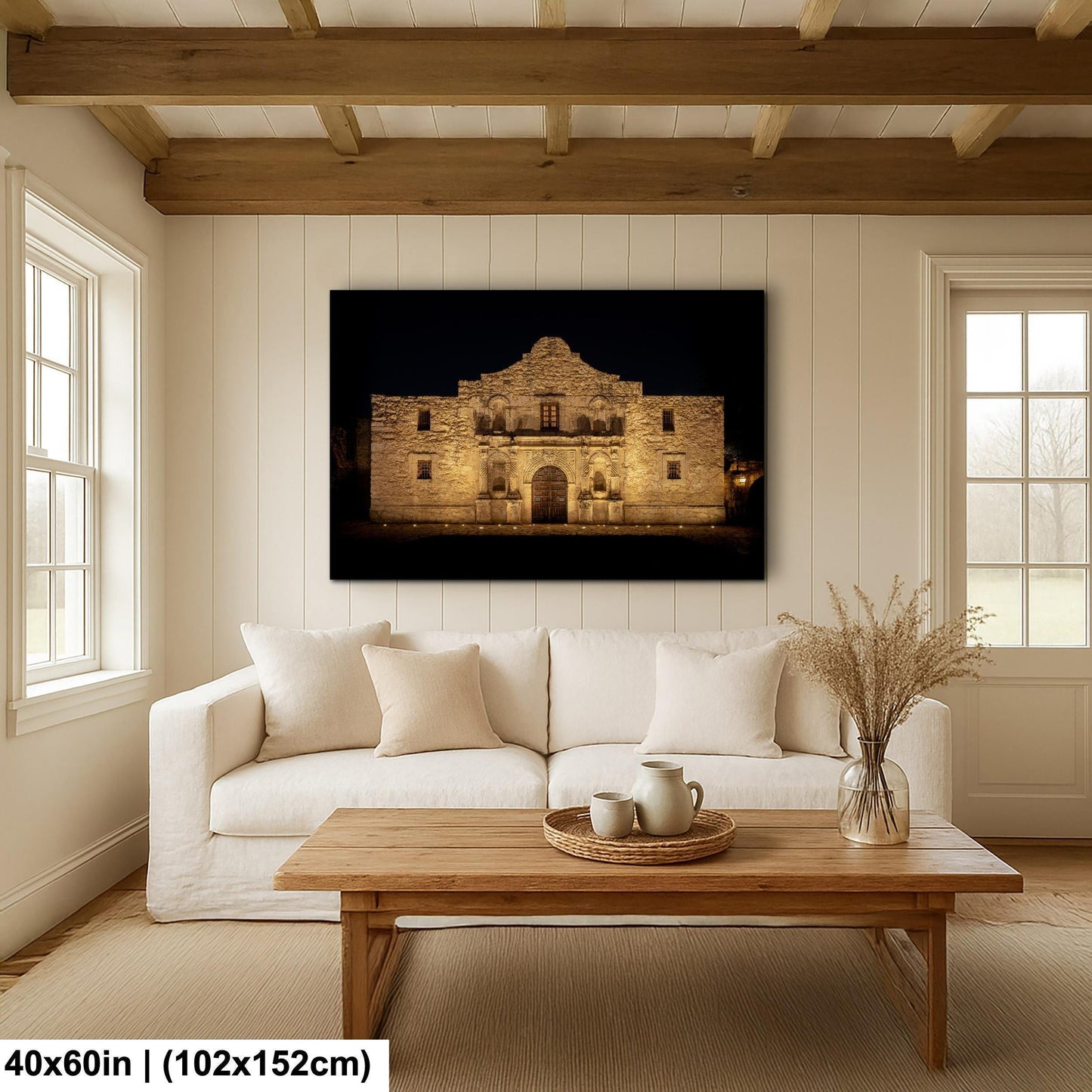 San Antonio Alamo Print - Texas Wall Art | Historic Photo Decor Large Wall Decor