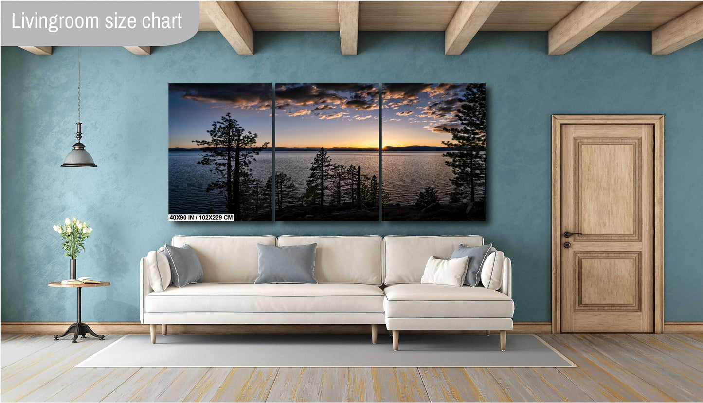 Lake Tahoe Print - Sunset Fine Art Photograph on Photo Paper, Canvas & Metal – Nevada / California Landscape Wall Decor, Mountain Home Gift