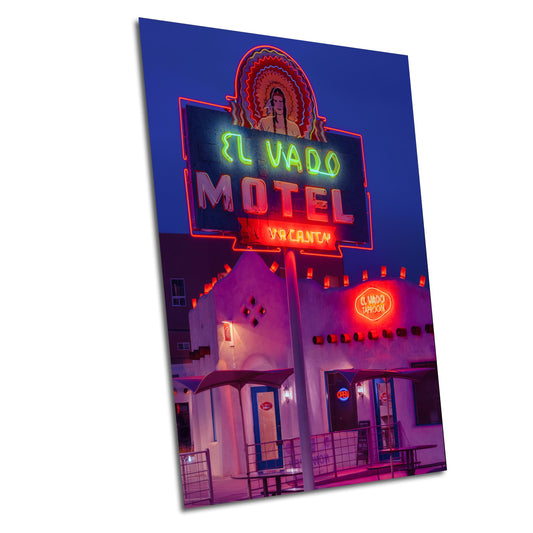 El Vado Motel Route 66 Wall Art - Albuquerque Southwestern New Mexico Photography, Americana Decor, Vintage Travel Print