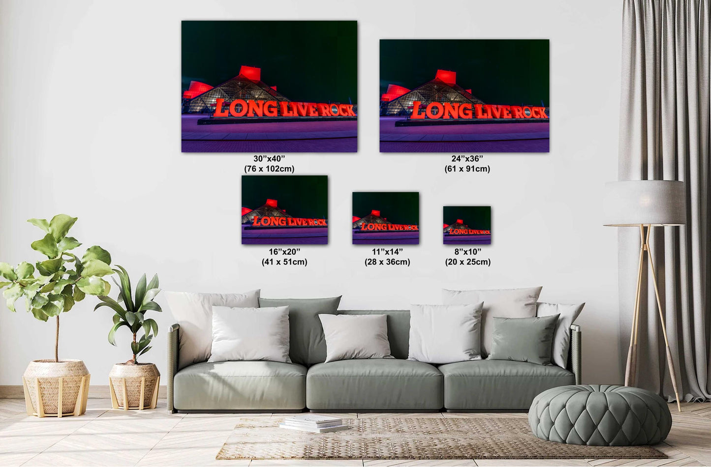 Rock and Roll Hall of Fame Cleveland | Night Photography on Premium Paper & Ready-to-Hang Canvas, Metal, Acrylic