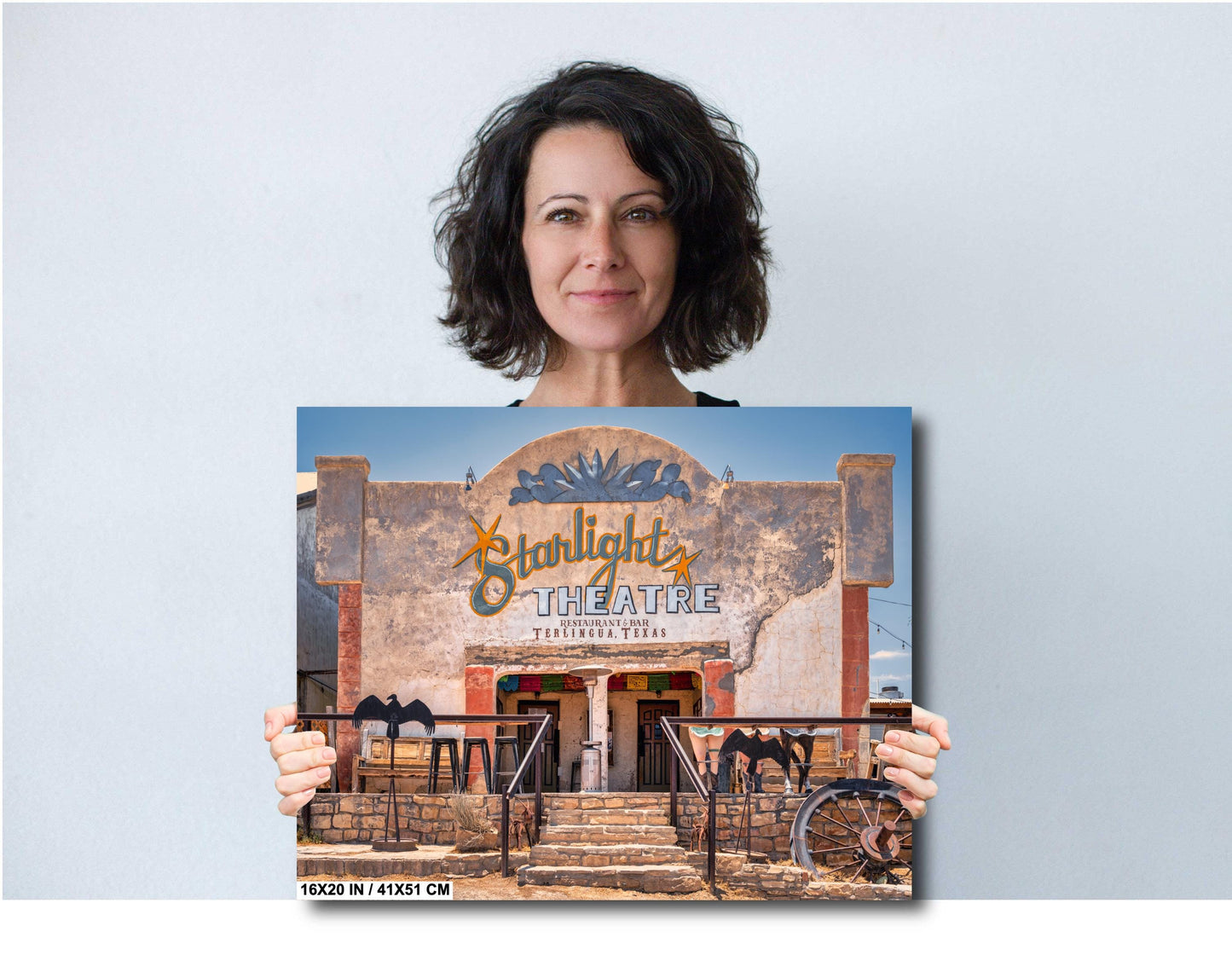 Starlight Theater Terlingua Texas Photo Print: West Texas Ghost Town, Historic Desert Movie Theater Photo on Premium Paper, Canvas or Metal