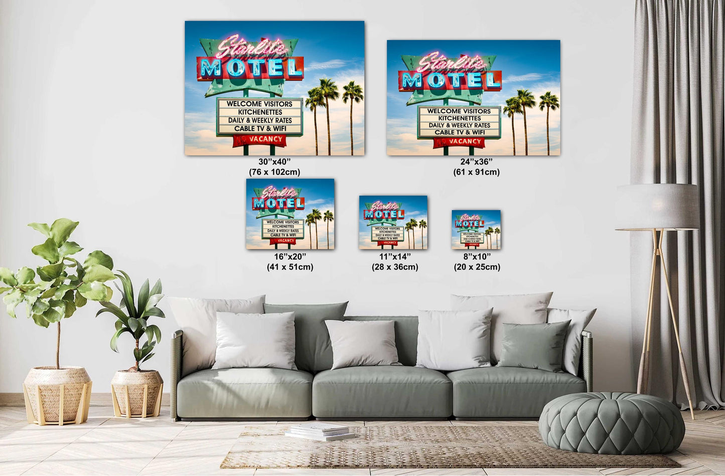 Starlite Motel Mid Century Modern Art Photography - Mesa AZ Fine Art Print on Premium Paper, Canvas & Metal Wall Decor