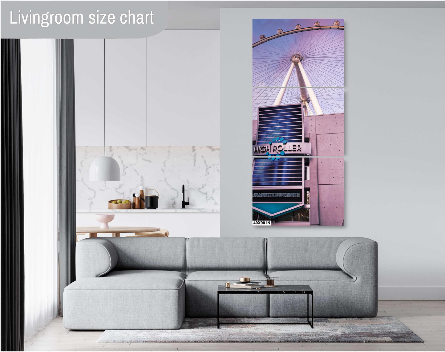 Las Vegas High Roller Photography Art Print - Nevada Wall Decor on Premium Photo Paper, Canvas or Metal, Unique Gift for Home or Office