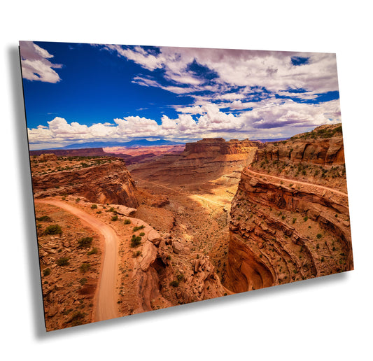 Canyonlands Shafer Trail Overlook: Desert Landscape Art Print - Utah National Park Canvas or Metal Decor