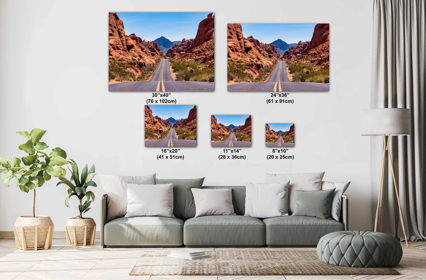 Valley of Fire Landscape Print: Vibrant Nevada Desert Scenery for Southwest Home Decor & Wall Art