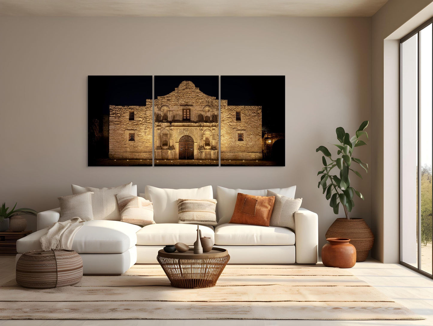 San Antonio Alamo Print - Texas Wall Art | Historic Photo Decor Large Wall Decor