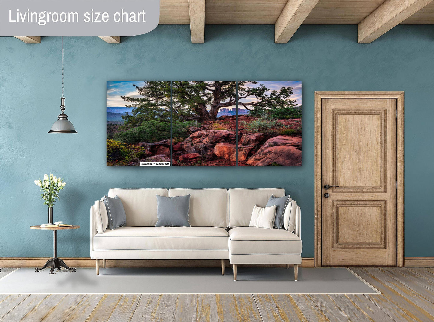 Sedona Arizona Cathedral Rock Wall Art - Red Rocks Photography Print on Premium Photo Paper, Canvas, Acrylic & Metal Decor
