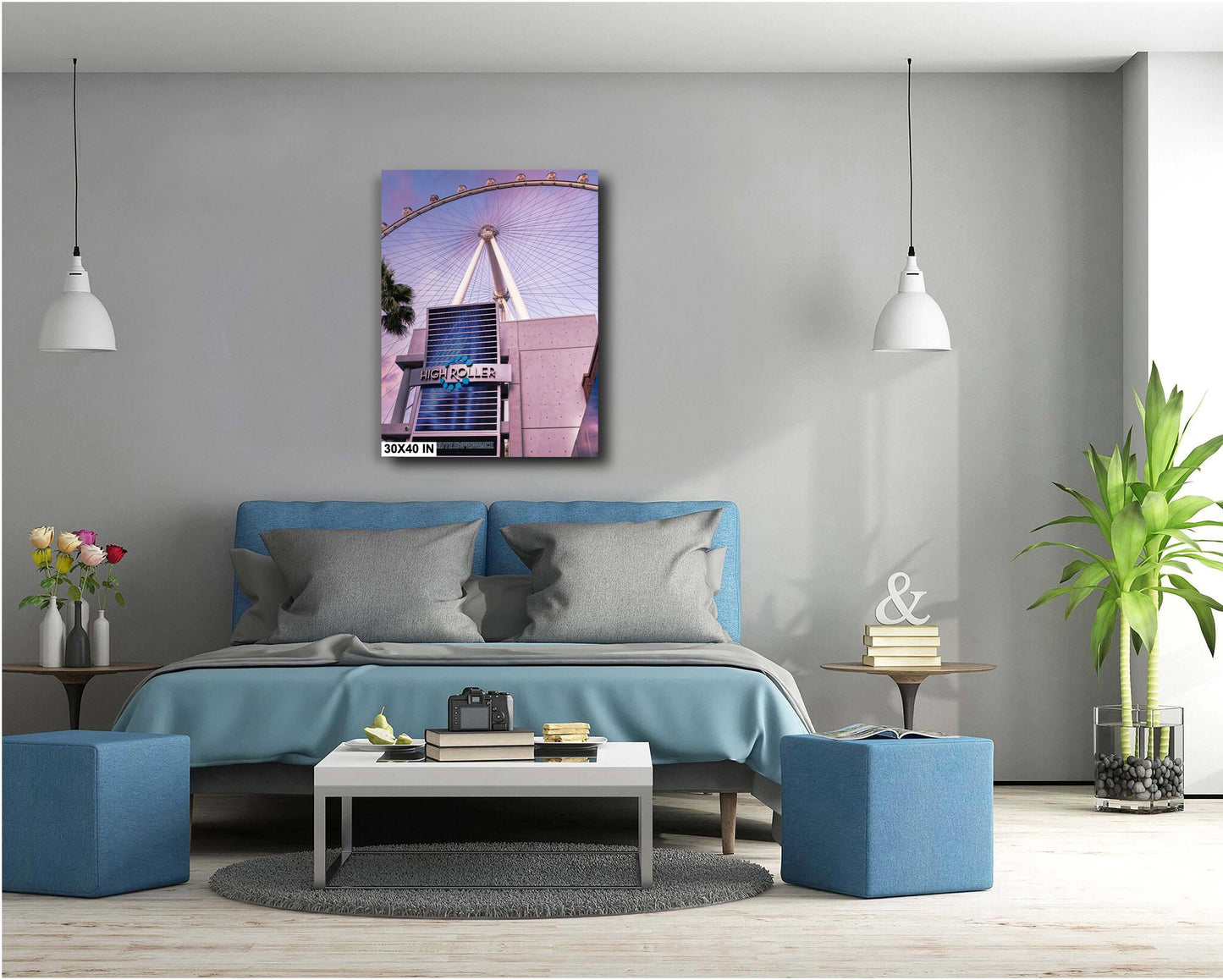 Las Vegas High Roller Photography Art Print - Nevada Wall Decor on Premium Photo Paper, Canvas or Metal, Unique Gift for Home or Office