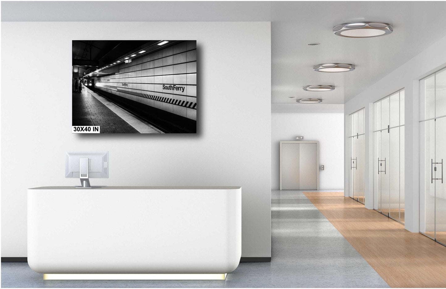 South Ferry NYC Subway Station Canvas Print: MTA Art, Manhattan, Staten Island Ferry & Battery Park Photo Decor