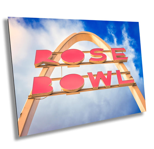 Vintage Rose Bowl Lanes Sign Photography - Tulsa Route 66 Bowling Alley Wall Art Print, Canvas & Photo Paper Decor