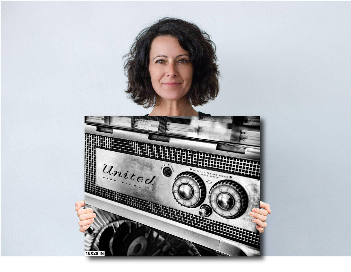 Classic Route 66 Diner Jukebox Photography Wall Art Print | Premium Paper, Canvas, Acrylic & Metal Decor