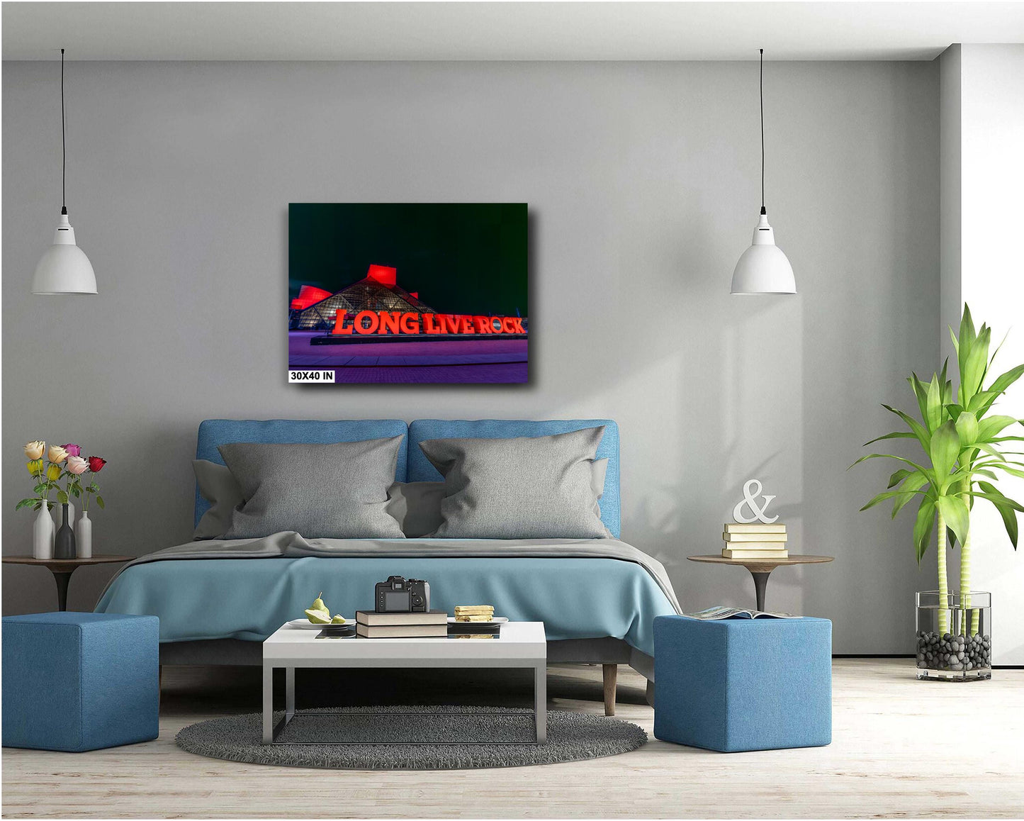 Rock and Roll Hall of Fame Cleveland | Night Photography on Premium Paper & Ready-to-Hang Canvas, Metal, Acrylic