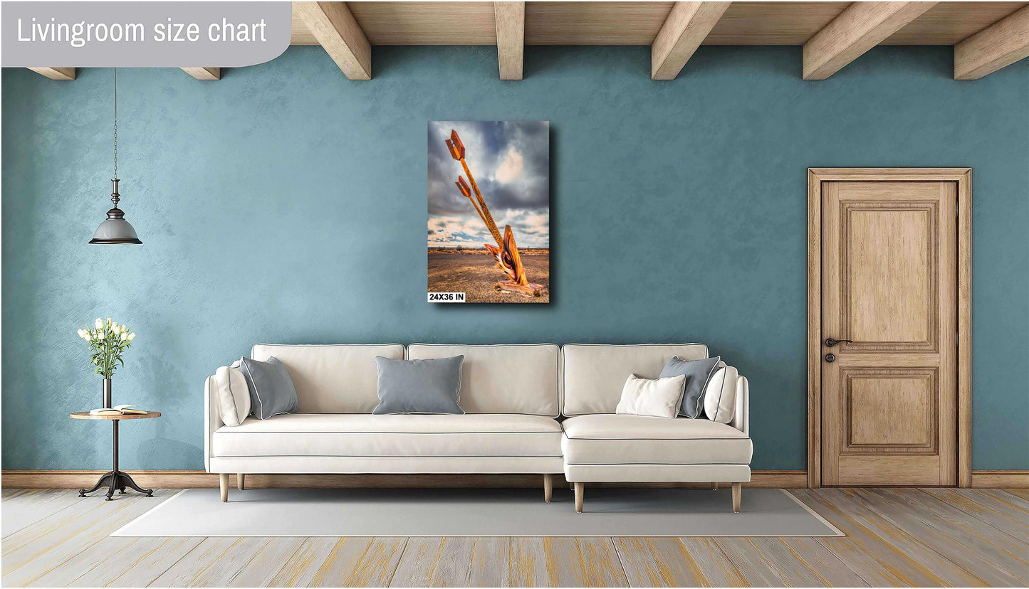 Twin Arrows Fine Art Print | Route 66 Arizona Wall Art on Premium Photo Paper, Canvas, Acrylic & Metal Options