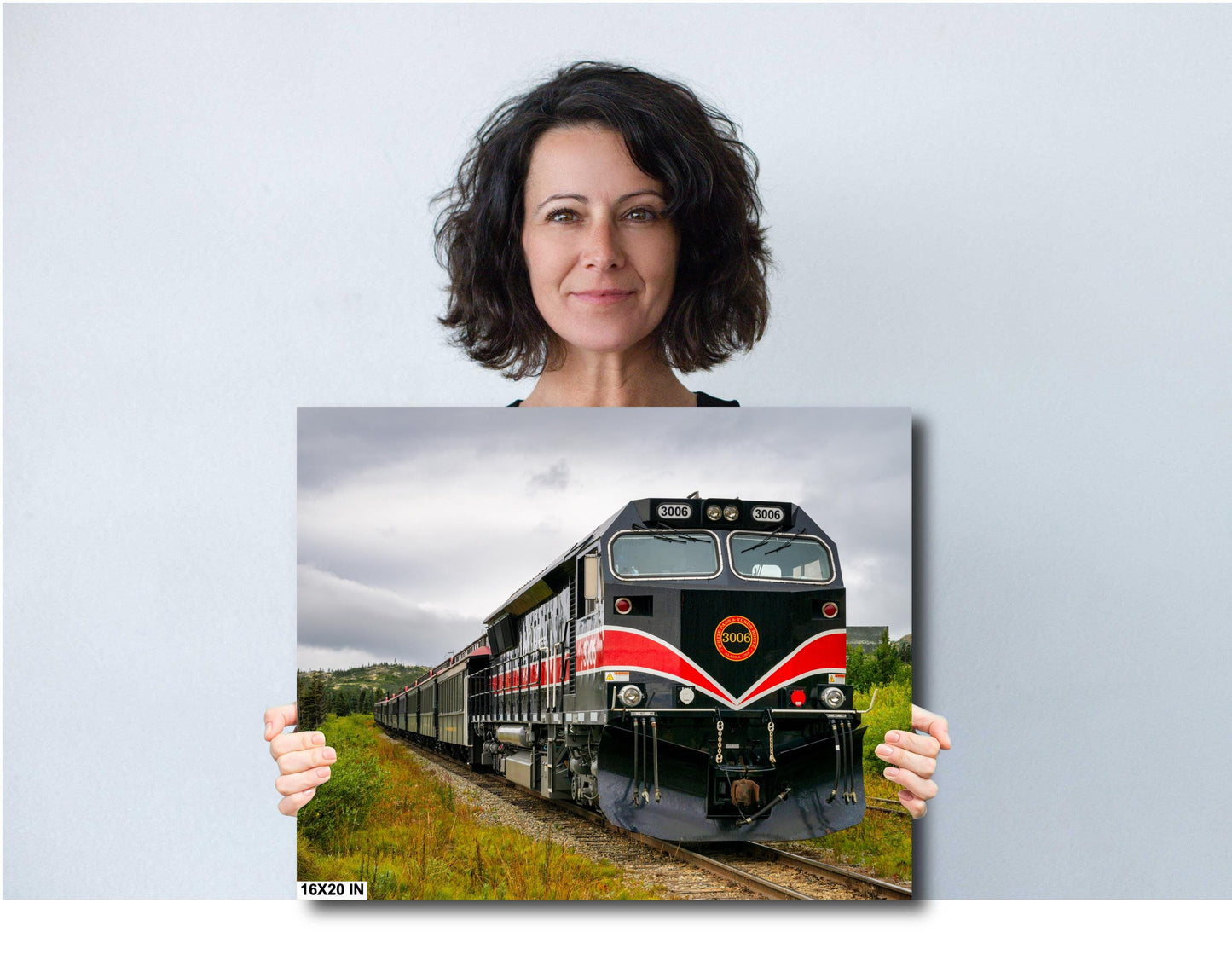 Alaska Wilderness Train Art Print | White Pass & Yukon Narrow Gauge Railroad Photography Decor