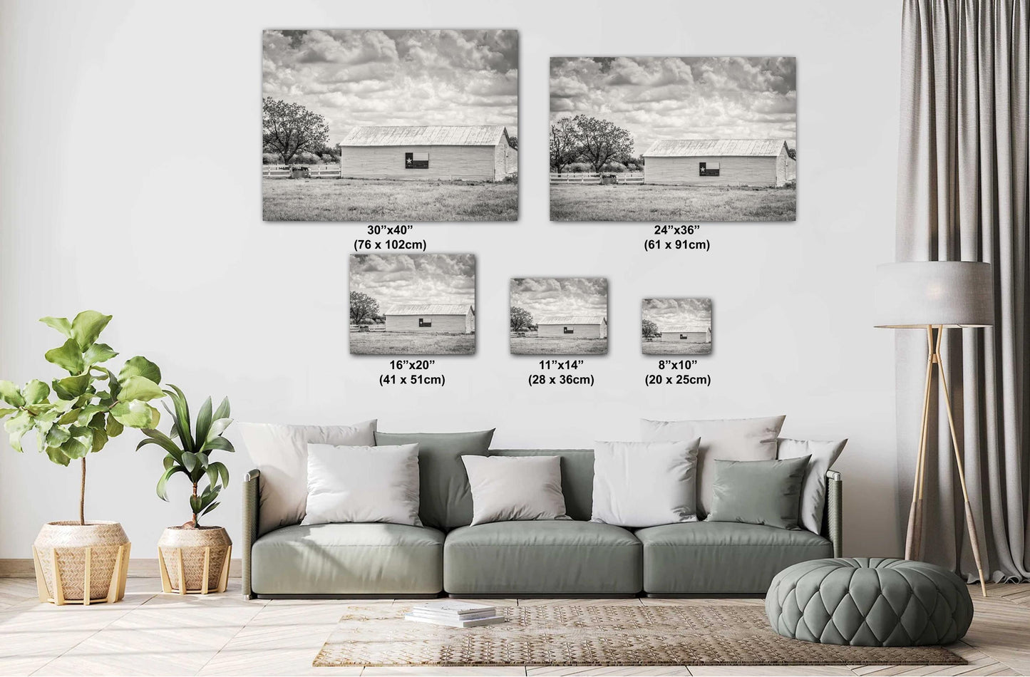 Texas Wall Art Photography - Texas Flag Barn Wall Art | Rustic Black & White Decor for Western Farmhouse Home