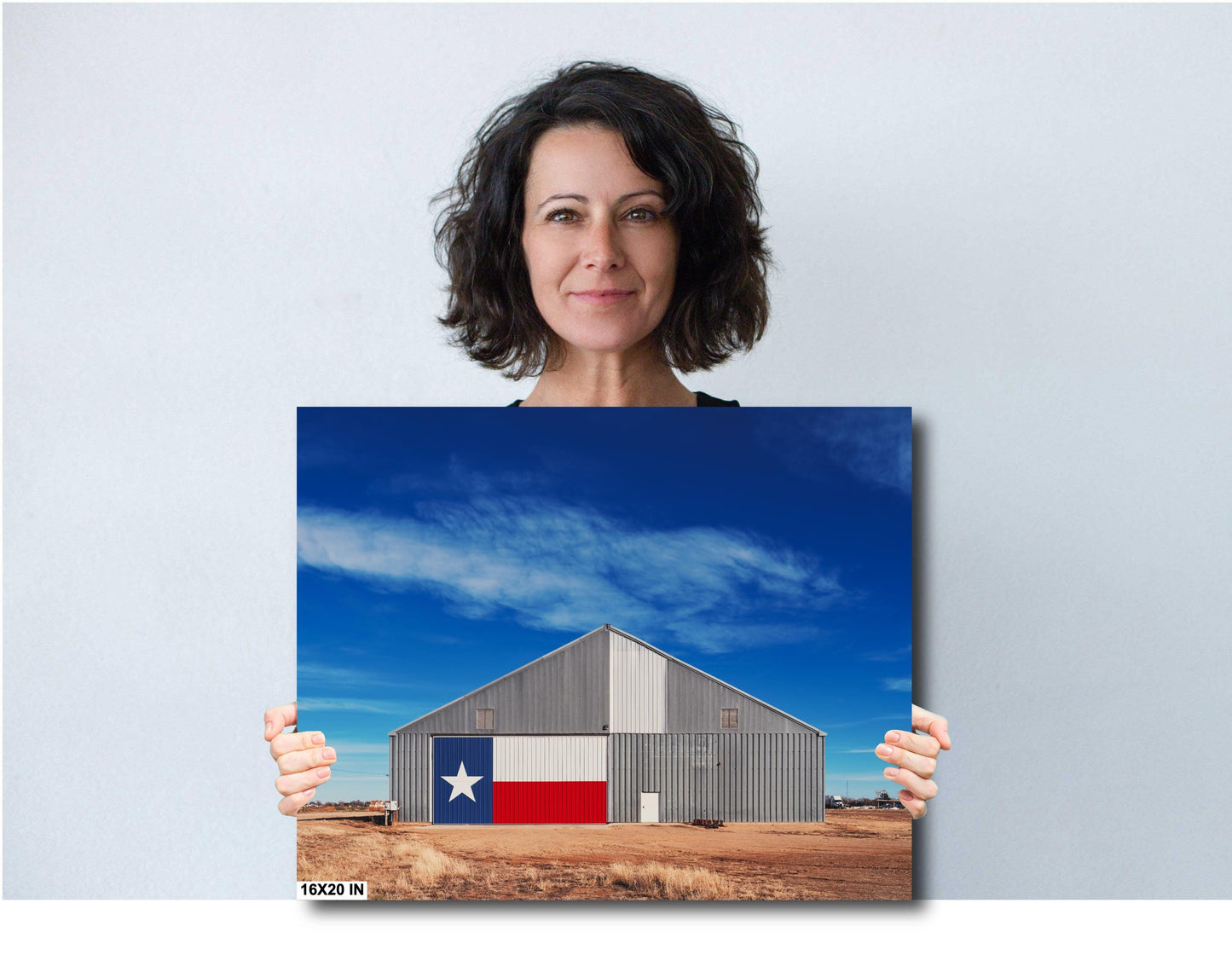 Texas Wall Art Photography - Route 66 Texas Flag Barn Art Print | Rustic Panhandle Canvas, Paper, Acrylic & Metal Decor