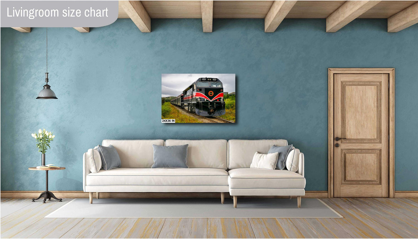 Alaska Wilderness Train Art Print | White Pass & Yukon Narrow Gauge Railroad Photography Decor