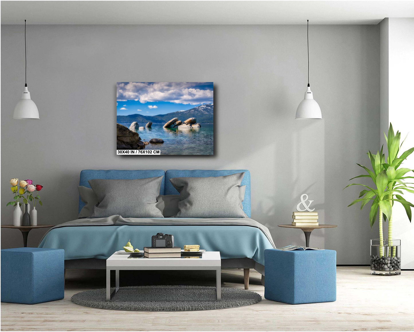 Lake Tahoe Print - Photo of Sand Harbor State Park - Wall Art on Canvas, Acrylic, Metal & Photo Paper - Lake Tahoe Photography Decor