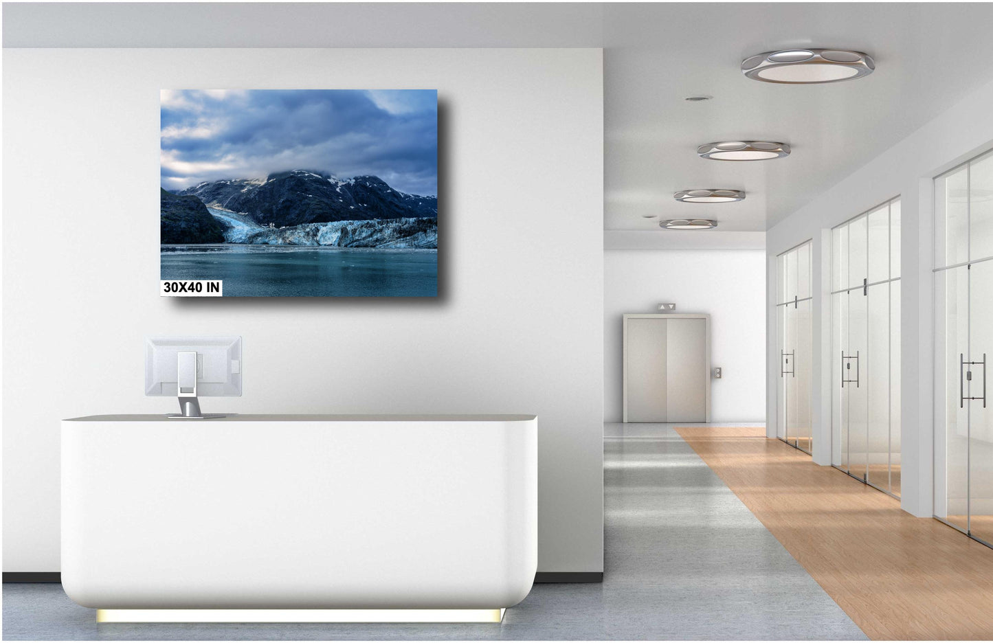 Alaska's Johns Hopkins Glacier Art Print: Stunning Cruise Photography for Home Decor - Glacier Bay National Park Decor
