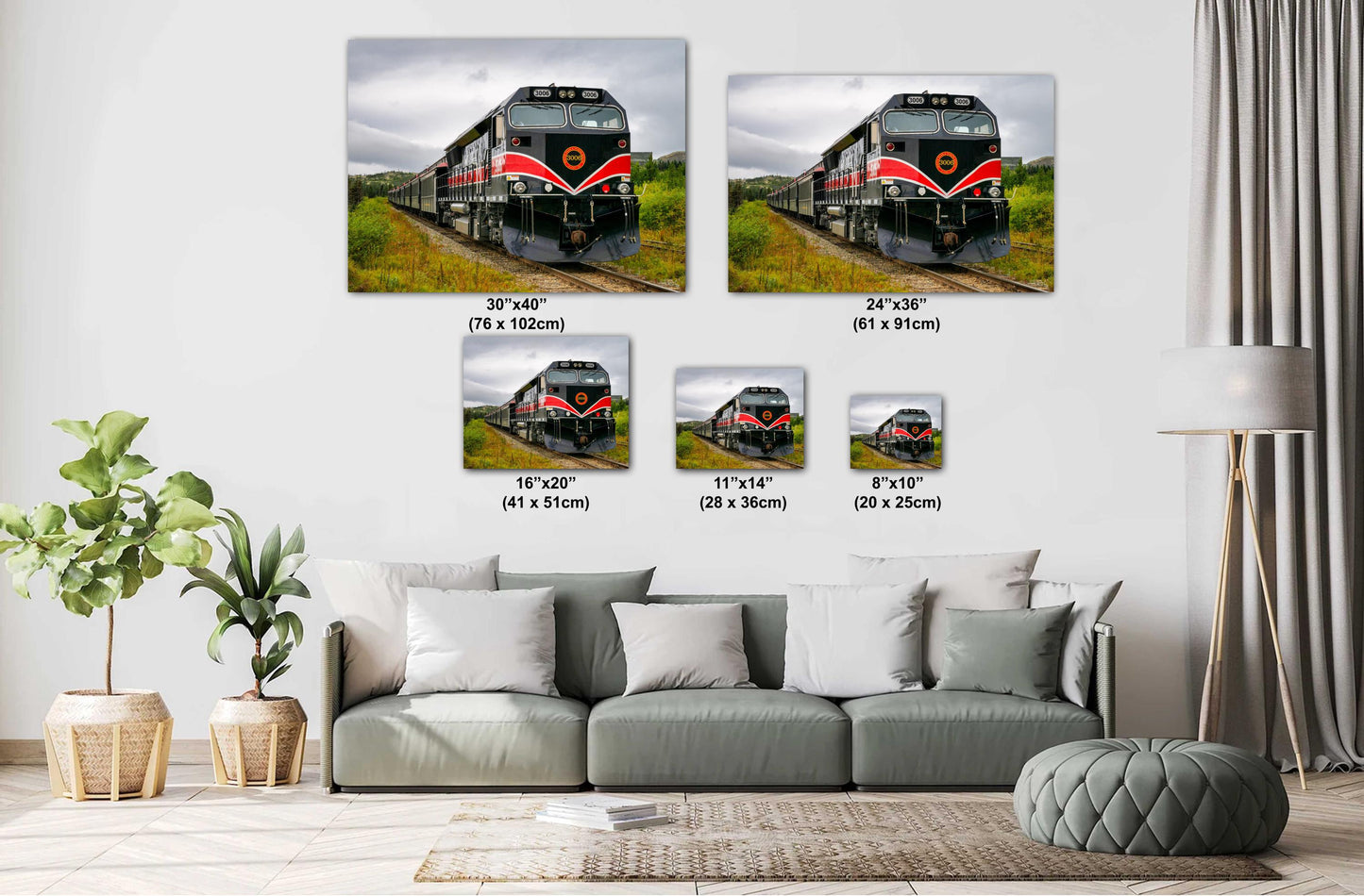 Alaska Wilderness Train Art Print | White Pass & Yukon Narrow Gauge Railroad Photography Decor