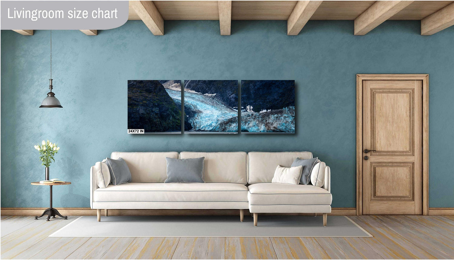 Alaska Glacier Photography: Johns Hopkins Glacier Bay National Park Art Print, Landscape Decor for Home & Office