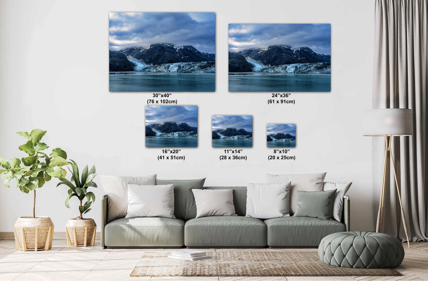 Alaska's Johns Hopkins Glacier Art Print: Stunning Cruise Photography for Home Decor - Glacier Bay National Park Decor
