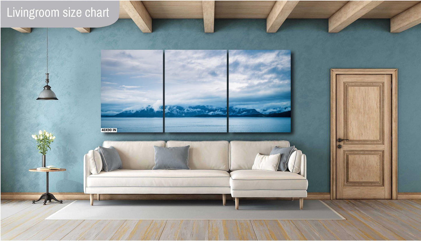 Alaska Inside Passage - Misty Mountains Cruise Art, Nature Wall Decor & Glacier Bay Photography on Premium Photo Paper, Canvas, or Metal