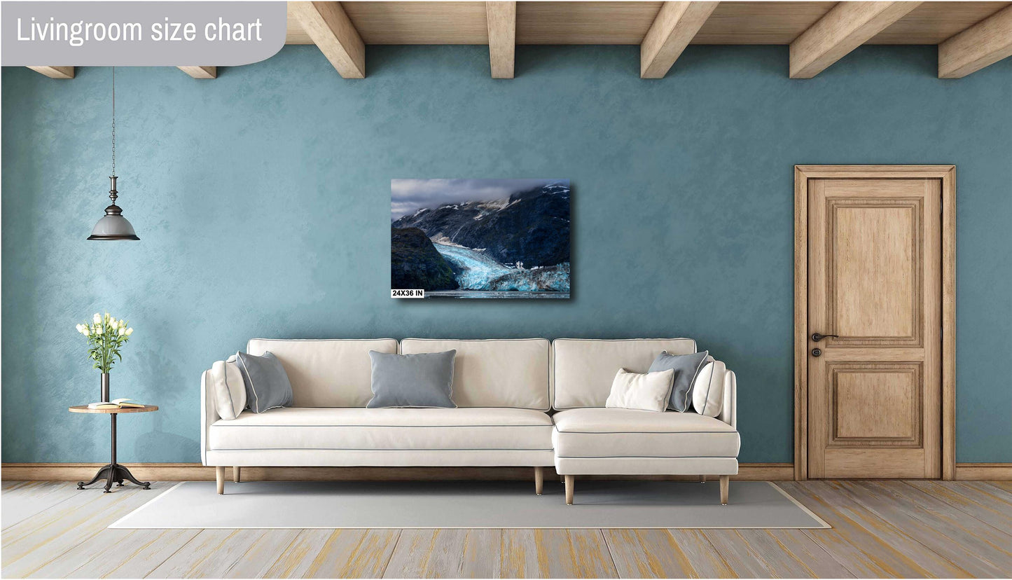 Alaska Glacier Photography: Johns Hopkins Glacier Bay National Park Art Print, Landscape Decor for Home & Office