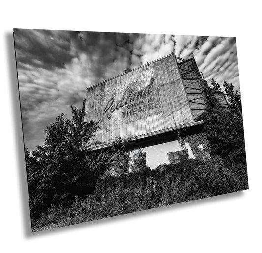 Redland Drive-In Theatre Print - Lufkin TX Historic US-59 Landmark Americana Wall Art Photography