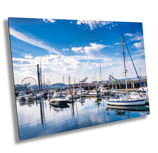 Seattle Waterfront Fine Art Print: Pier 66 Alaska Cruise Souvenir, Cityscape Photography, Wall Art Decor