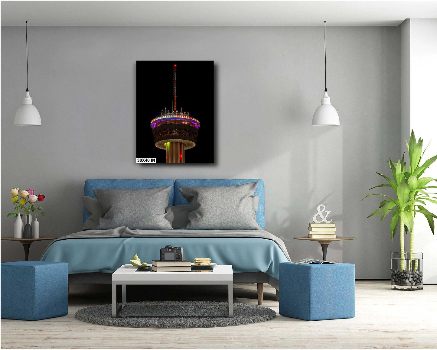 San Antonio Art - Tower of the Americas Photo Print | San Antonio Landmark Art on Premium Paper, Canvas, Acrylic & Metal Options