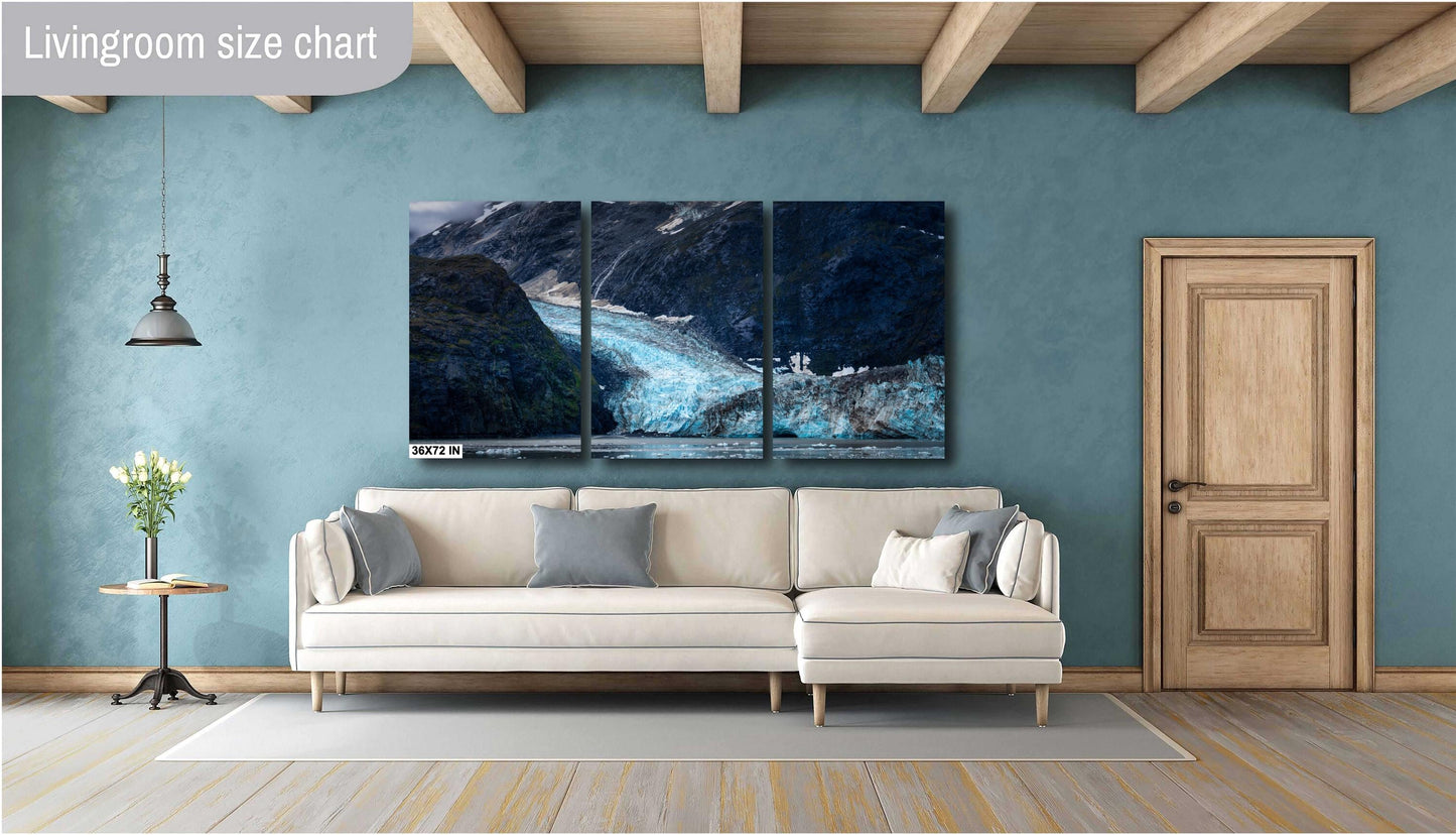 Alaska Glacier Photography: Johns Hopkins Glacier Bay National Park Art Print, Landscape Decor for Home & Office
