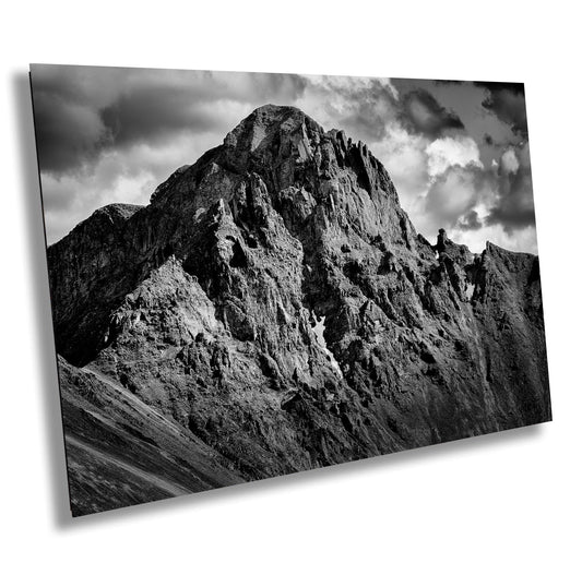 Mountain Wall Art - San Juan Mountains Photography, Extra Large Black & White Canvas Decor, Colorado Nature Wall Print