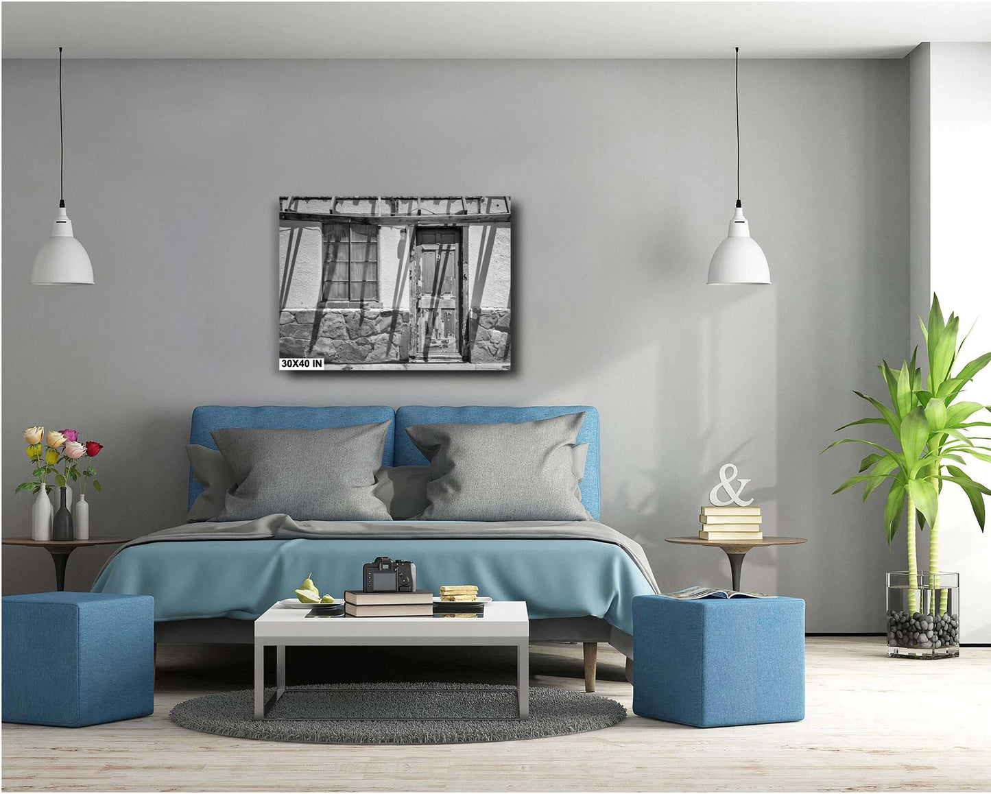 Haunting Abandoned Motel Room 9 Photograph | Vintage Roadside Americana Wall Art Print on Canvas & Metal
