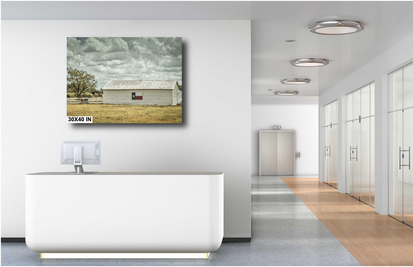 Rustic Wall Art - Texas Flag Barn Wall Art | Rustic Farmhouse Decor - Premium Photo Paper, Canvas, Acrylic & Metal Prints