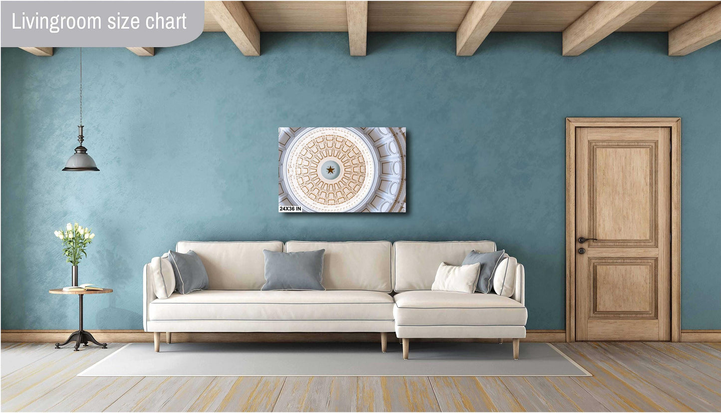 Texas State Capitol Fine Art Photography Print | Historical Rotunda Wall Art | Framed or Ready-to-Hang Canvas, Acrylic, Metal