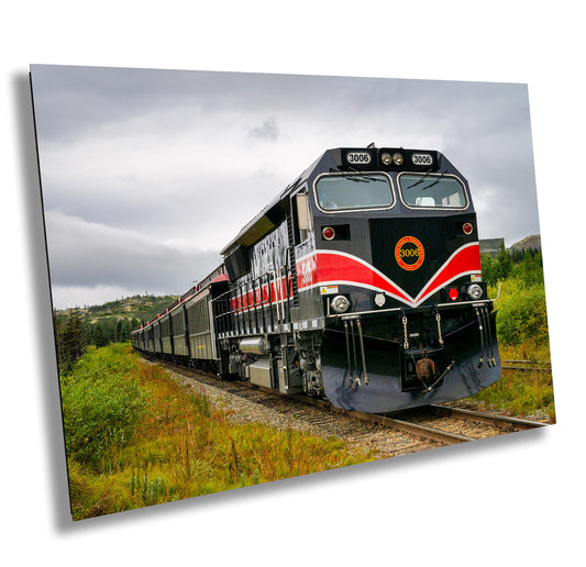 Alaska Wilderness Train Art Print | White Pass & Yukon Narrow Gauge Railroad Photography Decor