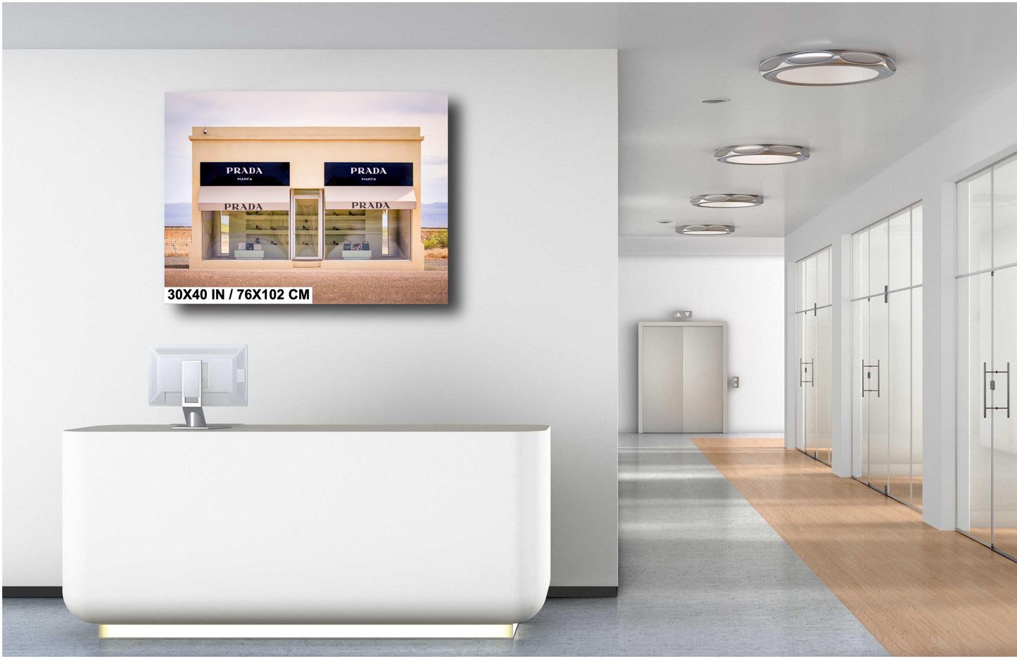 Marfa Texas Fashion Store Photography Wall Art Print - Neutral Room Decor Poster on Premium Photo Paper, Canvas, Acrylic, or Metal