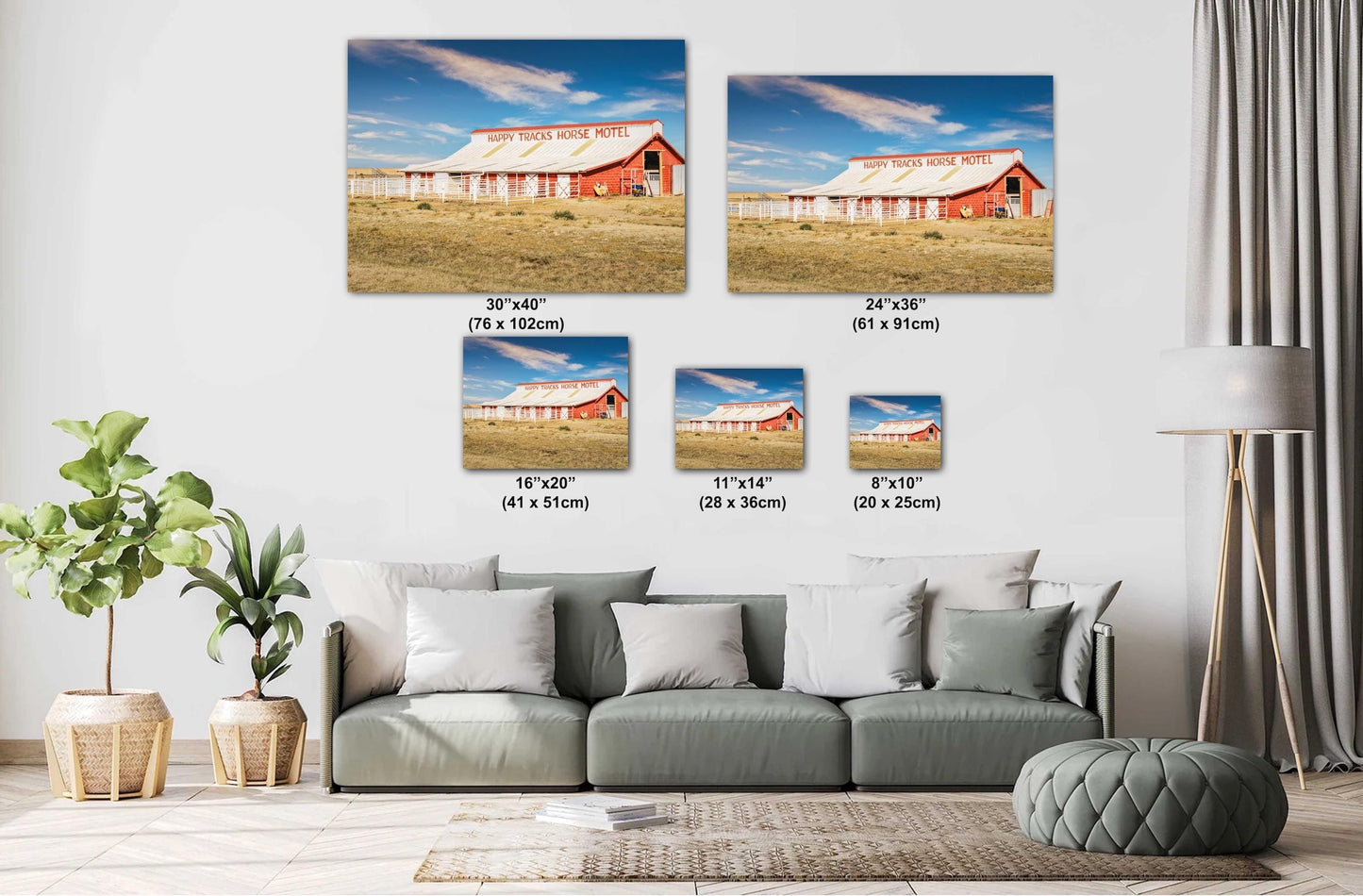 Route 66 Wall Art | Happy Tracks Horse Motel Print Amarillo TX Rustic Equestrian Western Decor Photography on Premium Paper or Canvas