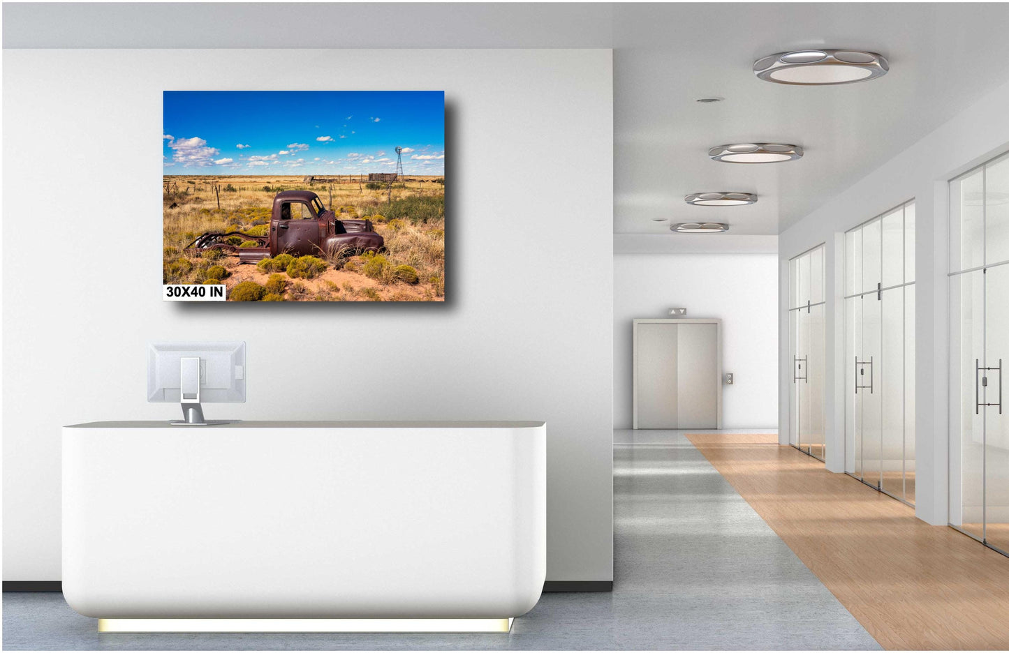 1948 Chevy Pickup Photography Print: Route 66 New Mexico Decor for Garage, Man Cave & Home Spaces