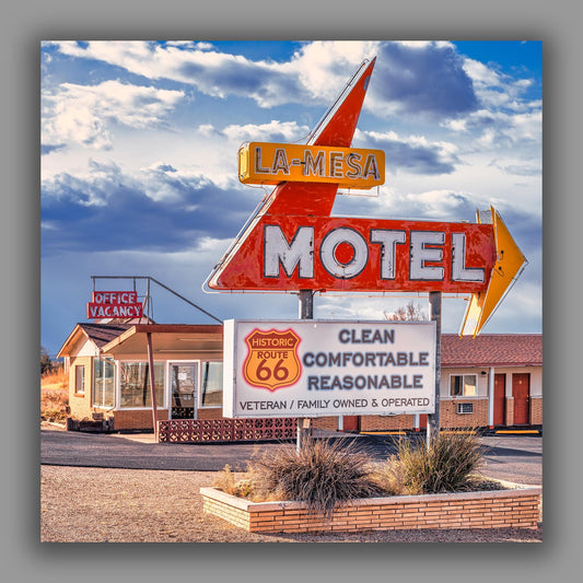 Route 66 Wall Art - La Mesa Motel, Santa Rosa NM - Premium Photo Paper, Canvas, Acrylic & Metal Prints