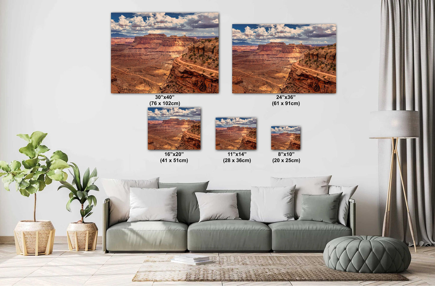 Canyonlands National Park Art Print | Shafer Trail Overlook Desert Landscape for Southwestern Home Decor
