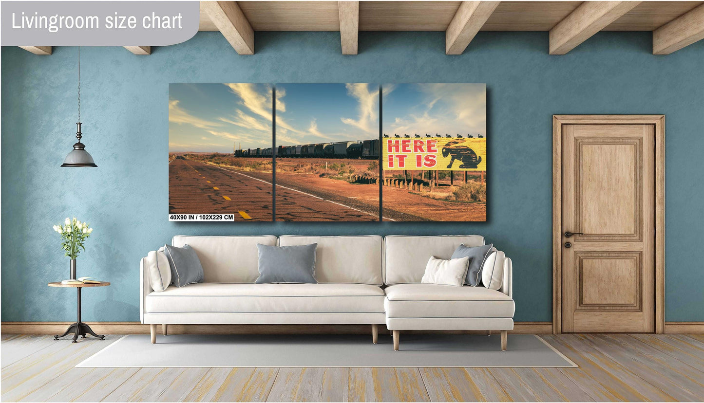 Jack Rabbit Trading Post Route 66 Photography Print | Americana Art on Premium Paper & Ready-to-Hang Canvas