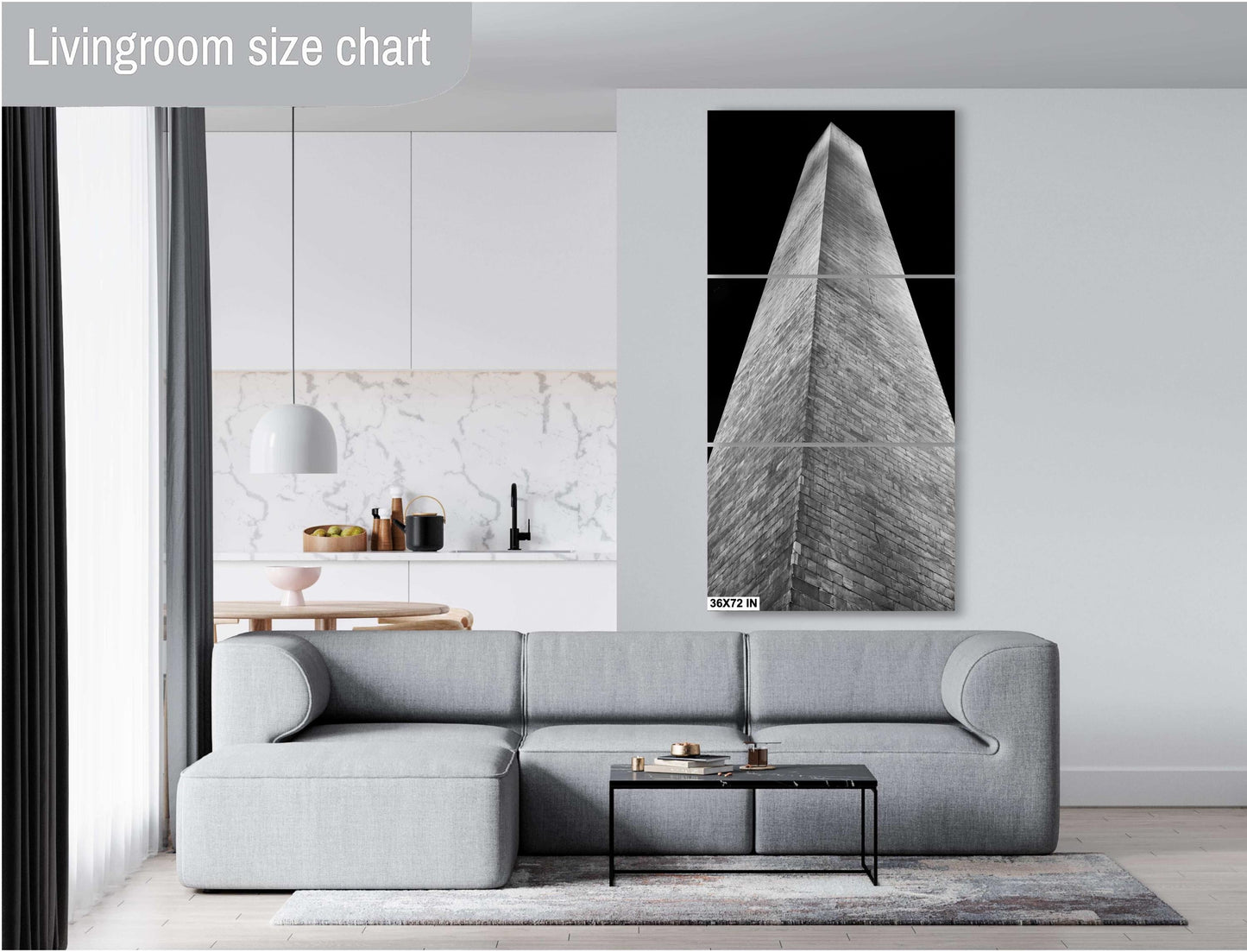 Washington Monument Night Print | DC Cityscape Canvas & Metal Wall Art Photography Decor for Home