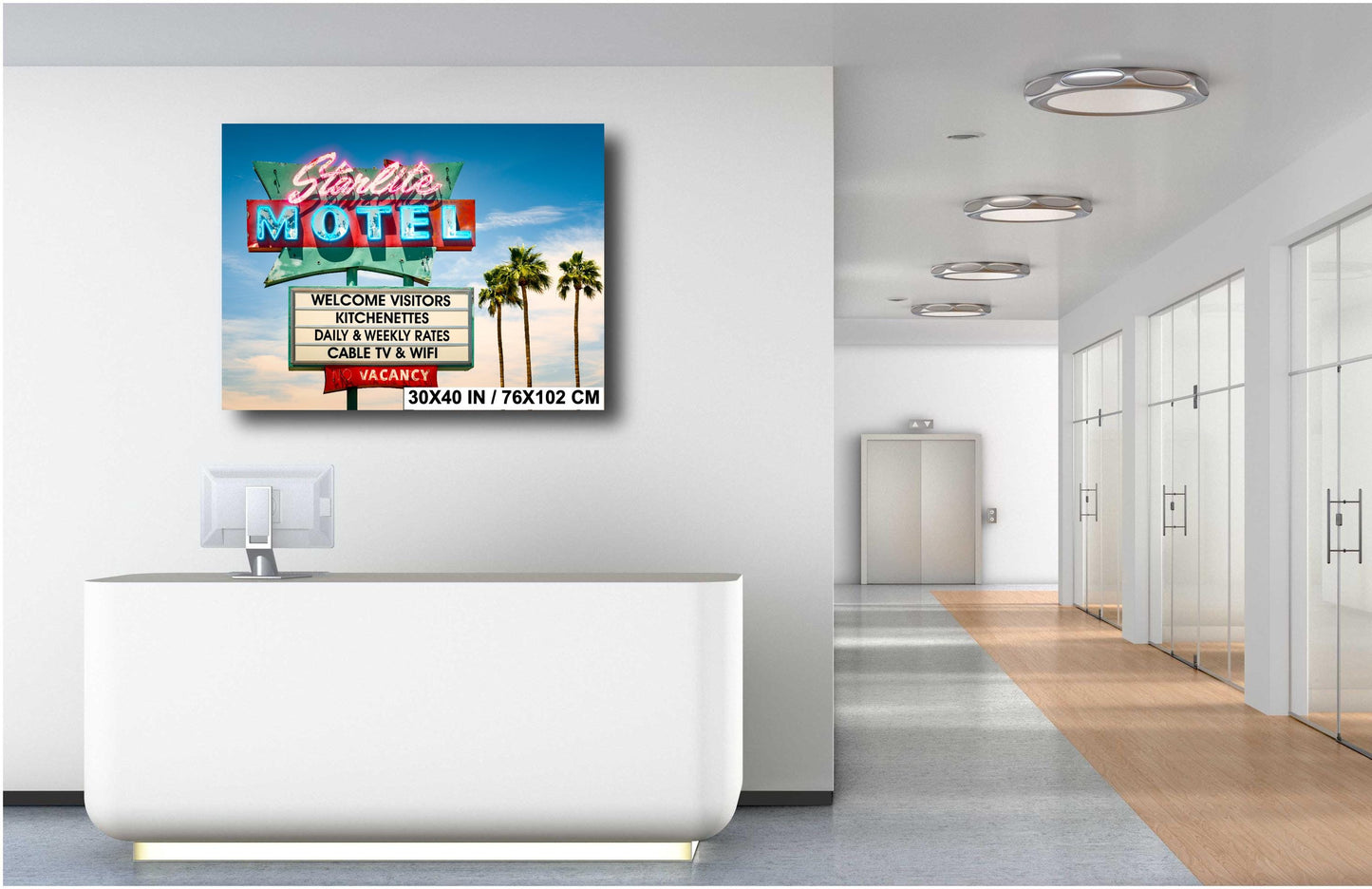 Starlite Motel Mid Century Modern Art Photography - Mesa AZ Fine Art Print on Premium Paper, Canvas & Metal Wall Decor