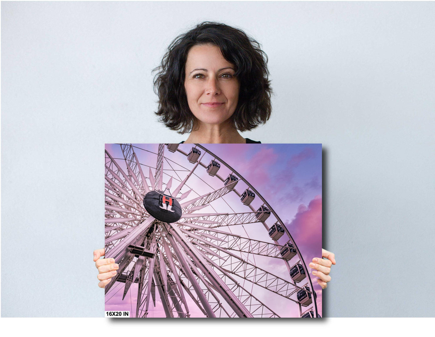 Houston Ferris Wheel Sunset Photography | Large Fine Art Print, Texas Rodeo Carnival Wall Decor for Home & Office