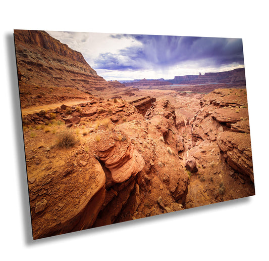 Utah Desert Landscape Print: Colorado River Canyon Red Rock Photography - Moab National Park Wall Art, Nature Decor for Home